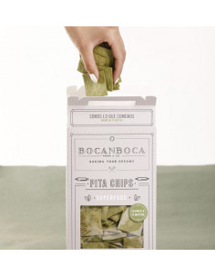 Bocanboca Chips Chlorella Té Matcha 200GR 2