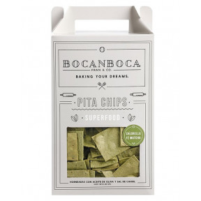 Bocanboca Chips Chlorella Té Matcha 200GR