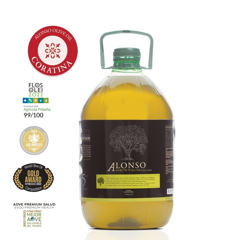 Aceite de Oliva Coratina 5 Lt. Alonso Olive Oil Cosecha 2023