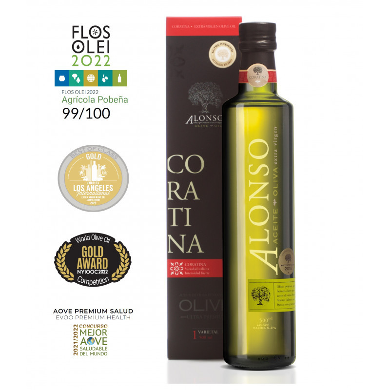 Aceite de Oliva Coratina 500 mL Alonso Olive Oil Cosecha 2023