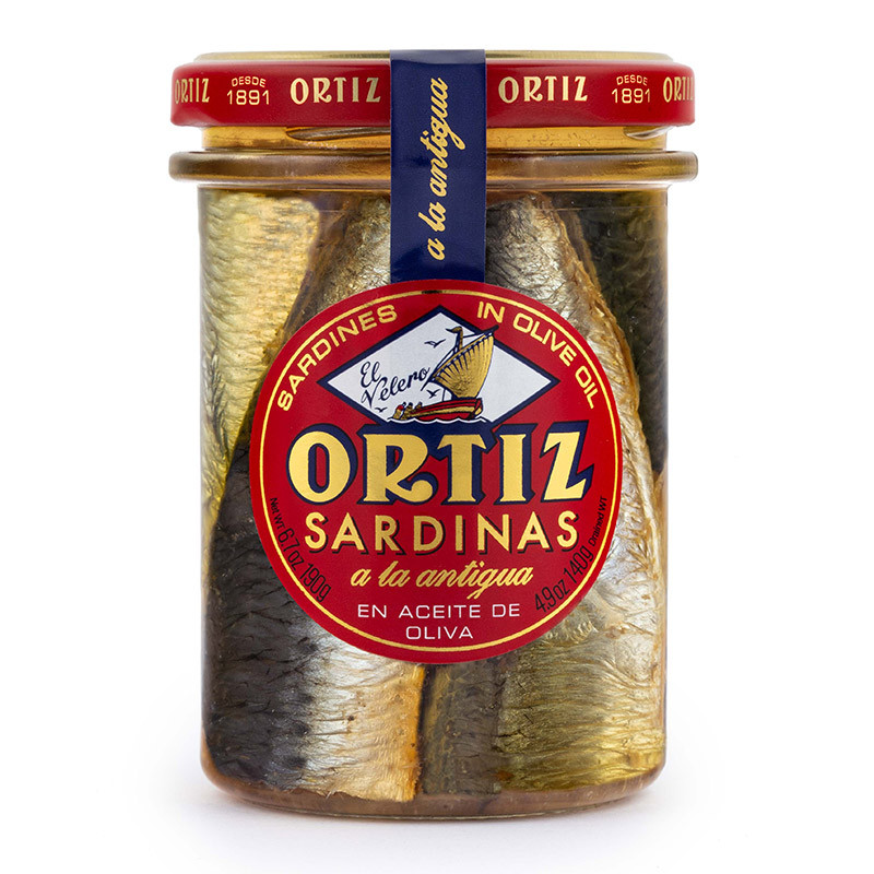 Ortiz Sardinas en Oliva Tarro 190 Gr